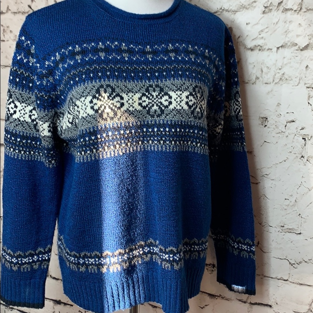 Carolyn Taylor Fair Isle Sweater Medium